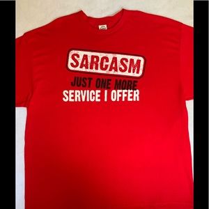 Sarcasm Just One... I Offer” Men’s T-Shirt (3XL)